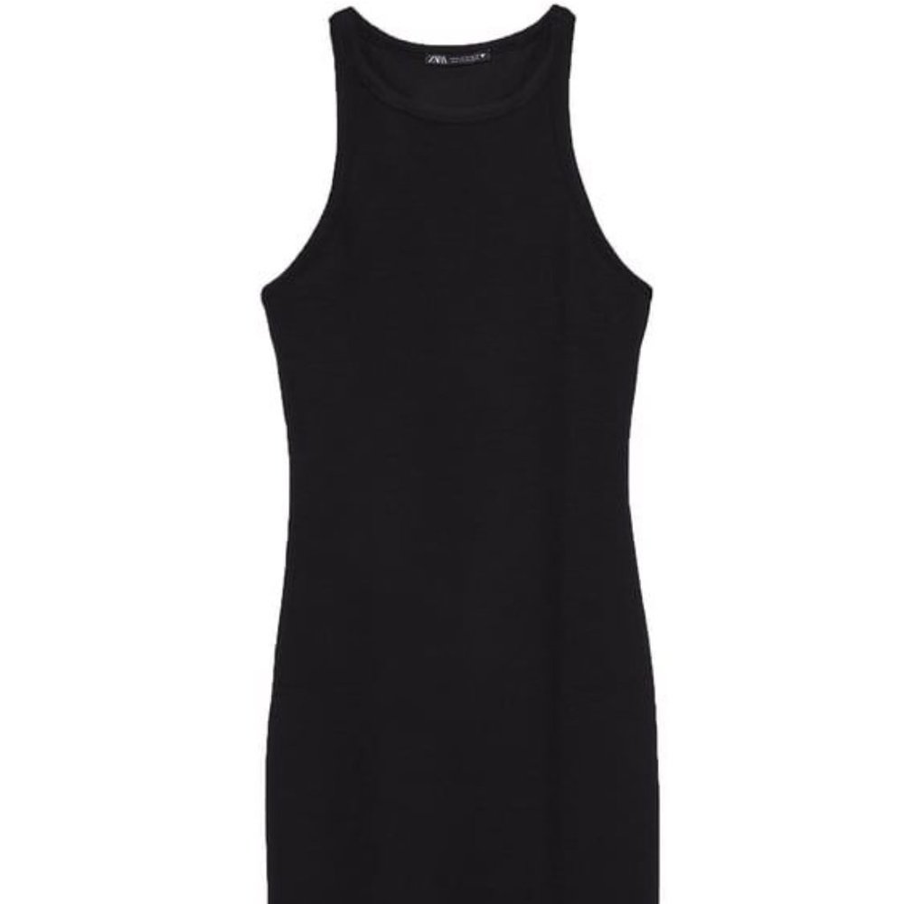 NWT Zara Halter Midi Dress